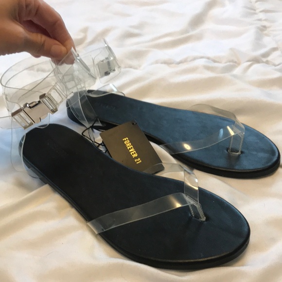 clear sandals forever 21